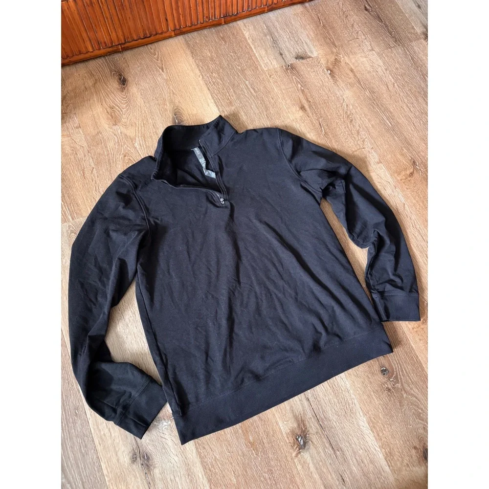 Vuori Black Heather Coronado V253 Half Zip Pullover Sweater Size L